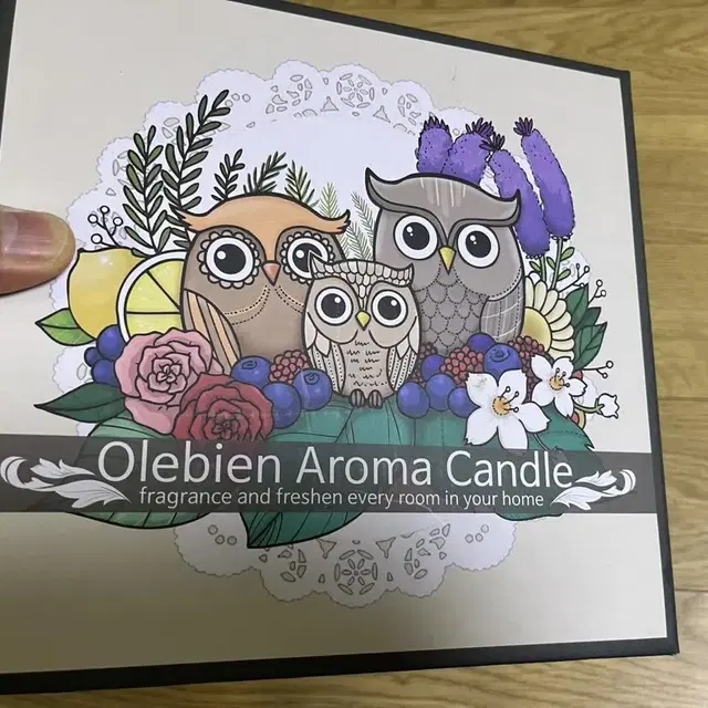 집들이선물 부엉이캔들 olebien aroma candle 택포 새것 증