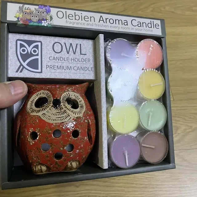 집들이선물 부엉이캔들 olebien aroma candle 택포 새것 증