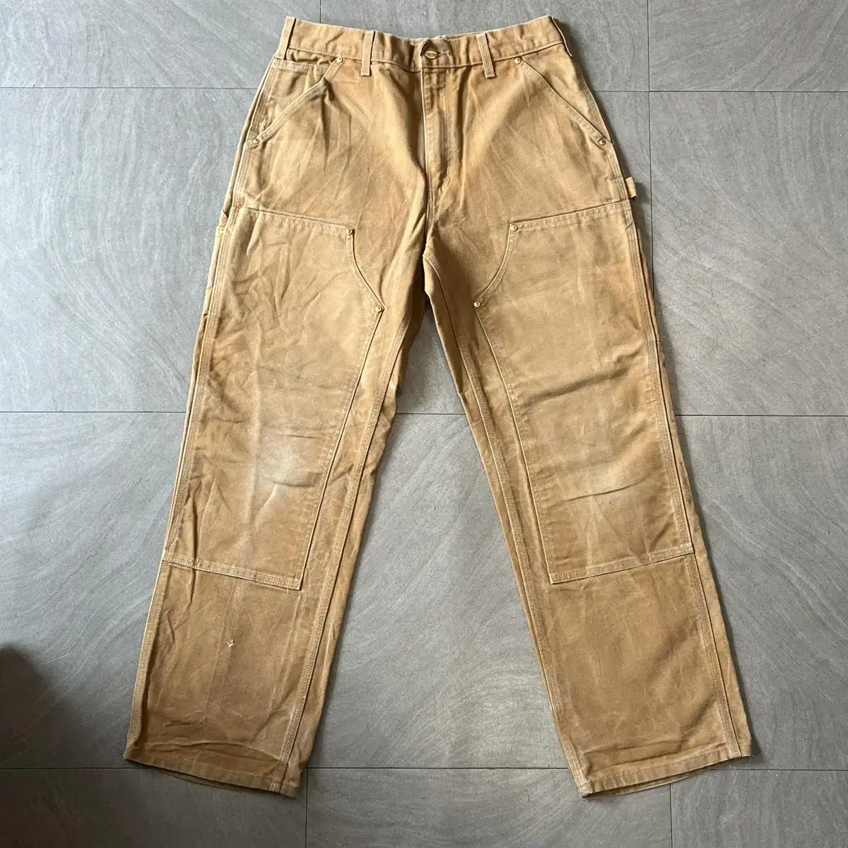 Calhart Genuine American Made Beige Dungaree Pants