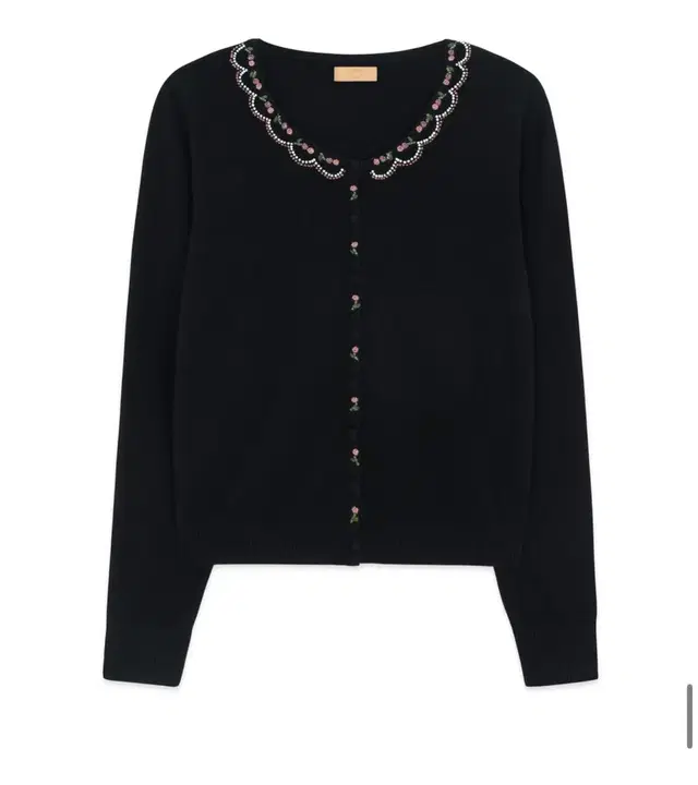 시눈 가디건 새상품BEADS POINT CARDIGAN (BLACK)