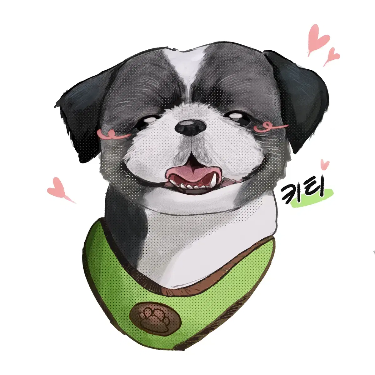 반려동물 그림 그려드려용! (액자x 그림파일만)