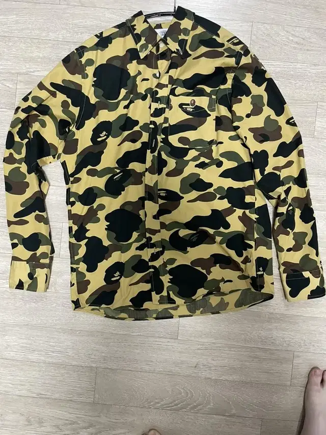 [추석맞이할인] 찔러보기 차단_ bape 베이프 1st 카모 황계 셔츠