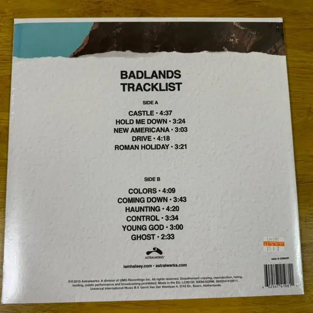 Halsey bad lands 블루 LP