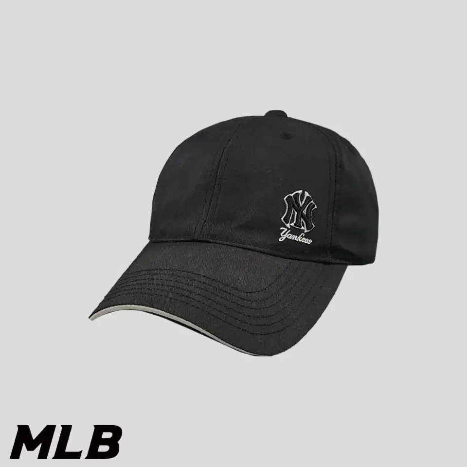 MLB M L B JP Black Gray Lined New York Yankees Cotton100 Ball Cap Baseball