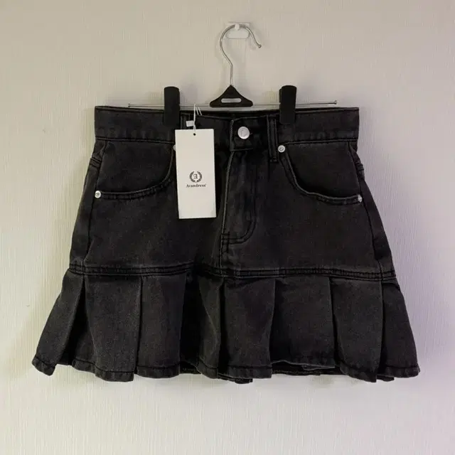 어반드레스 PLEATS DENIM SKIRT GREY