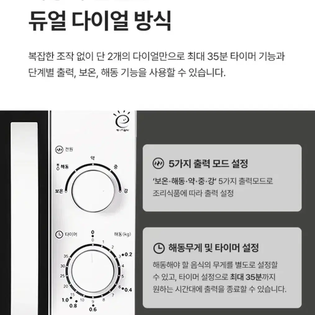 새상품) 쿠잉 손잡이형 20L 700w 전자레인지 6만원