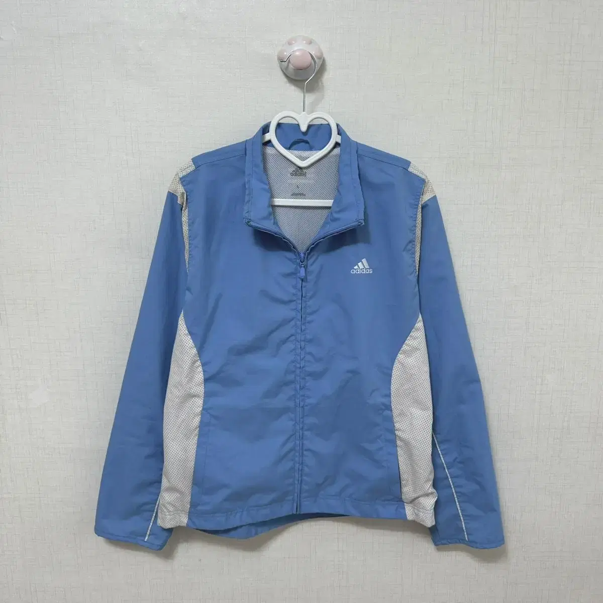 Adidas Rare Sky Blue Zip-Up Old School Windbreaker