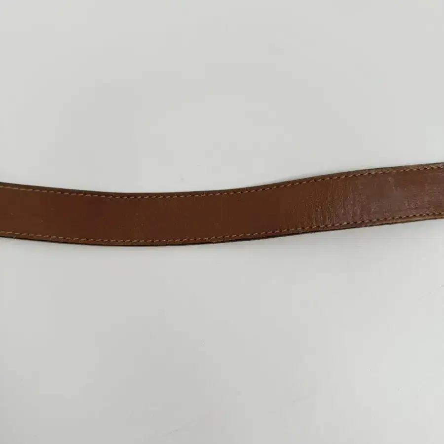 vintage D-ring buckle leather belt