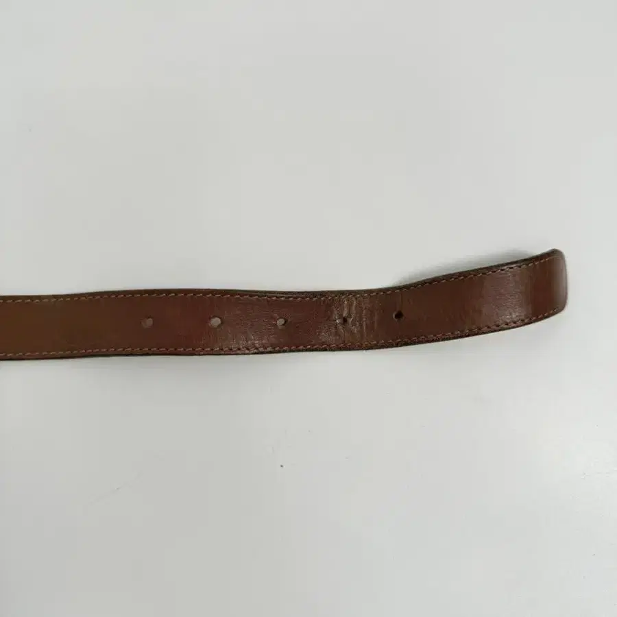 vintage D-ring buckle leather belt