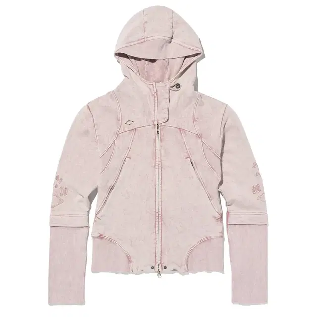 미스치프 컷오프 후드 CUT OFF HOODIE_WASHED PINK