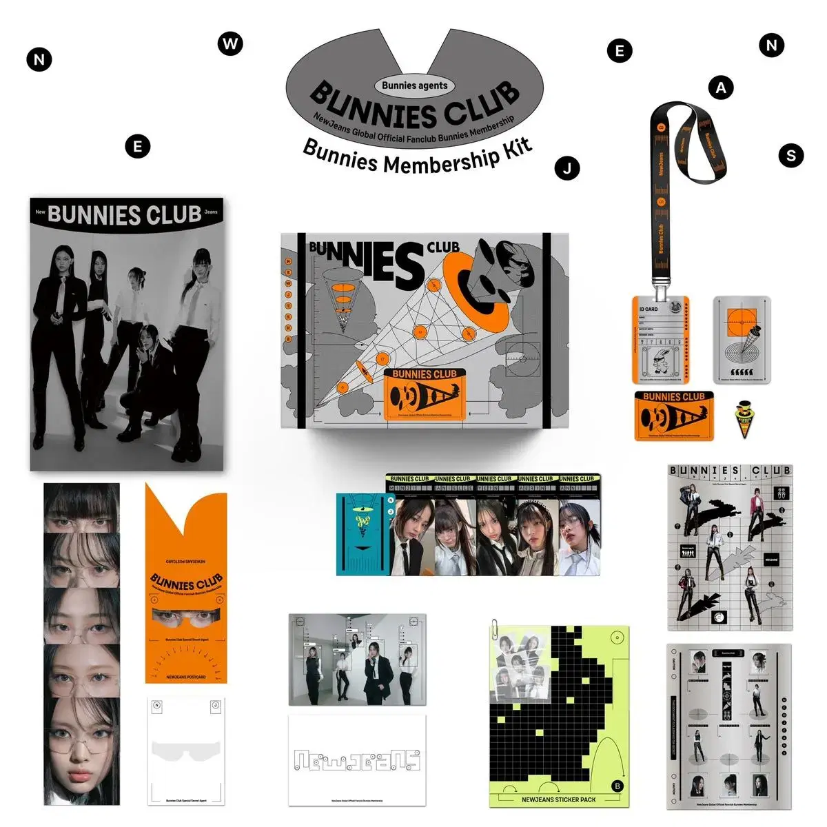 New Jeans Bunnies Club Membership kit photocard Buncheol HouseWittUnreleased photocardMurakamiBroadcastPre-order benefits