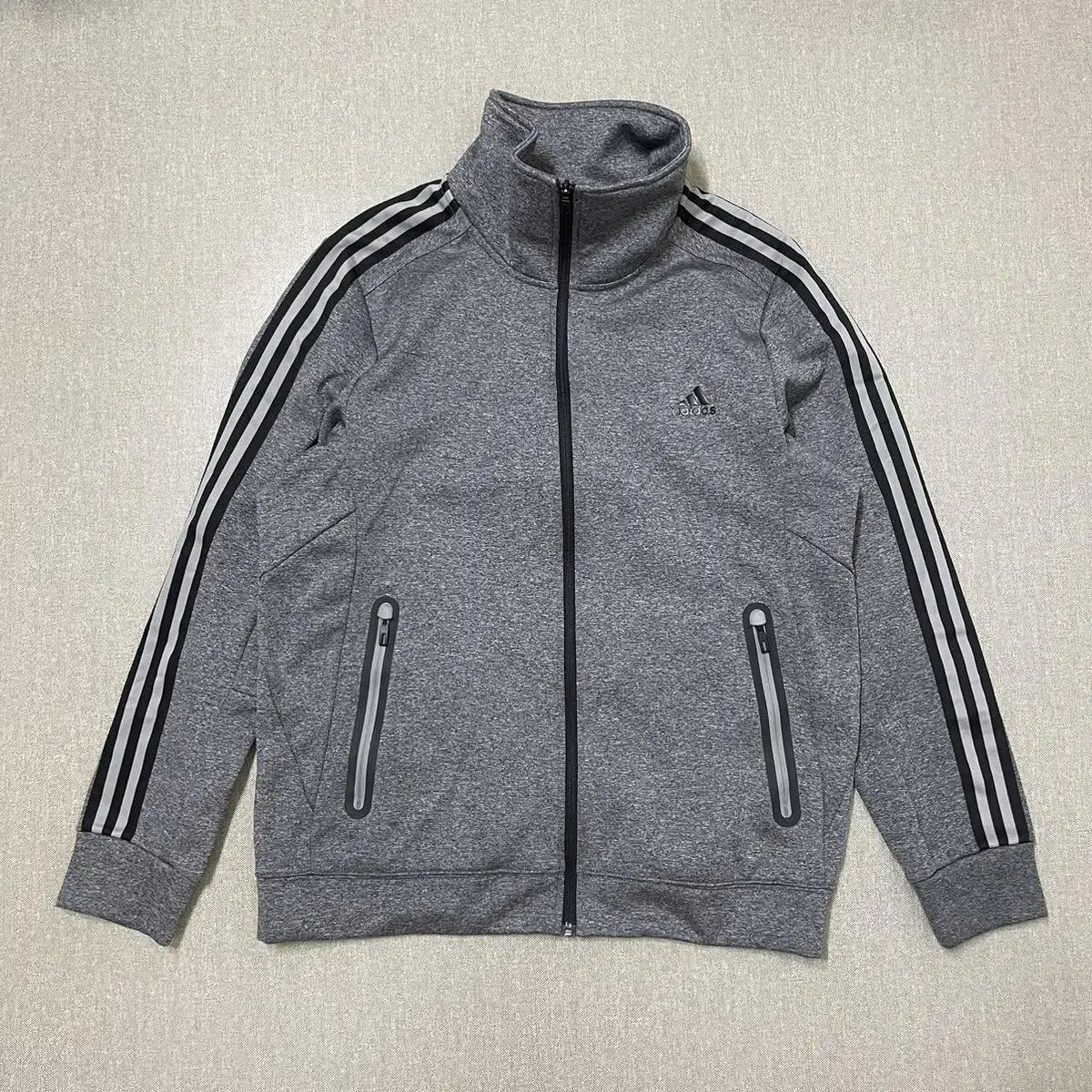 [TAPPO] Adidas Men's Track Top Jersey Grey 115