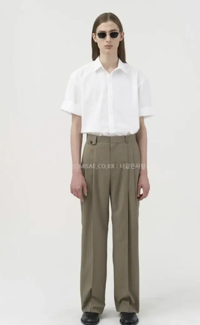 라벨 아카이브 pintuck wide pants beige 3