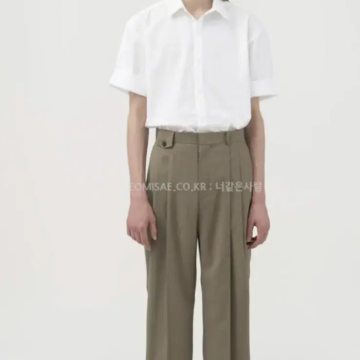 라벨 아카이브 pintuck wide pants beige 3