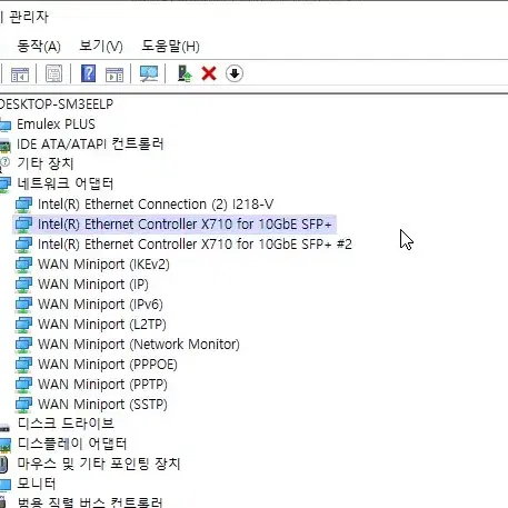 인텔 X710-DA2 10G 호환 랜카드 - inspur 서버 모델