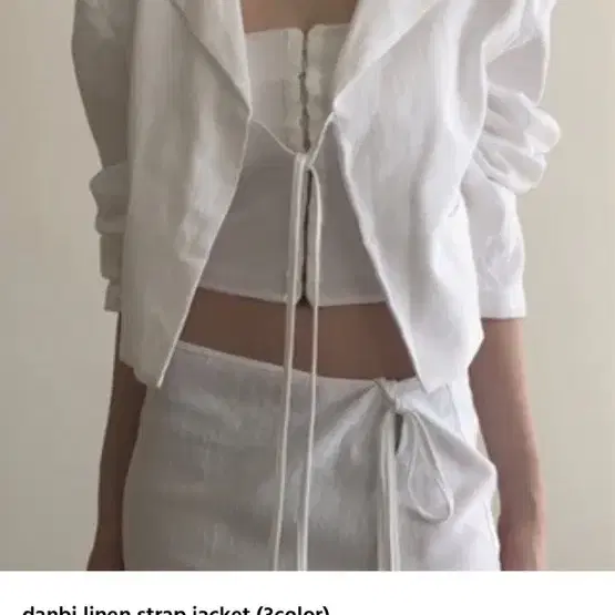 아델리오 danbi linen strap jacket