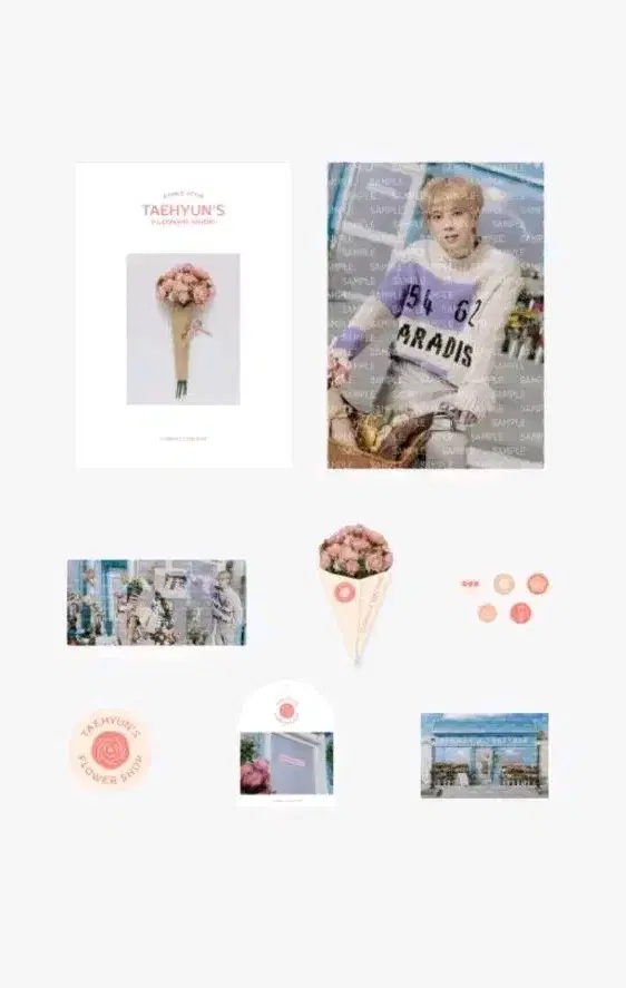 txt taehyun birthday photocard photobook photopackage flower shop