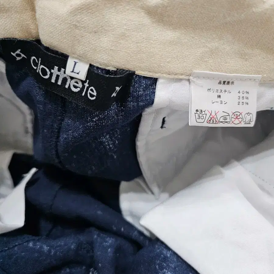 cloTHEte JPN 네이비 페이즐리 바지