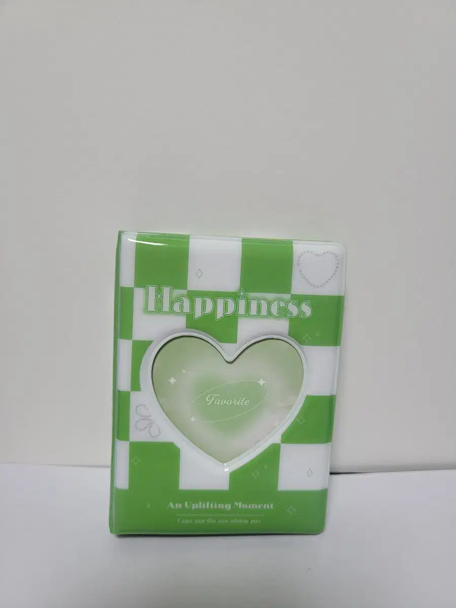 [Daiso] Green Check Happiness Photocard Book