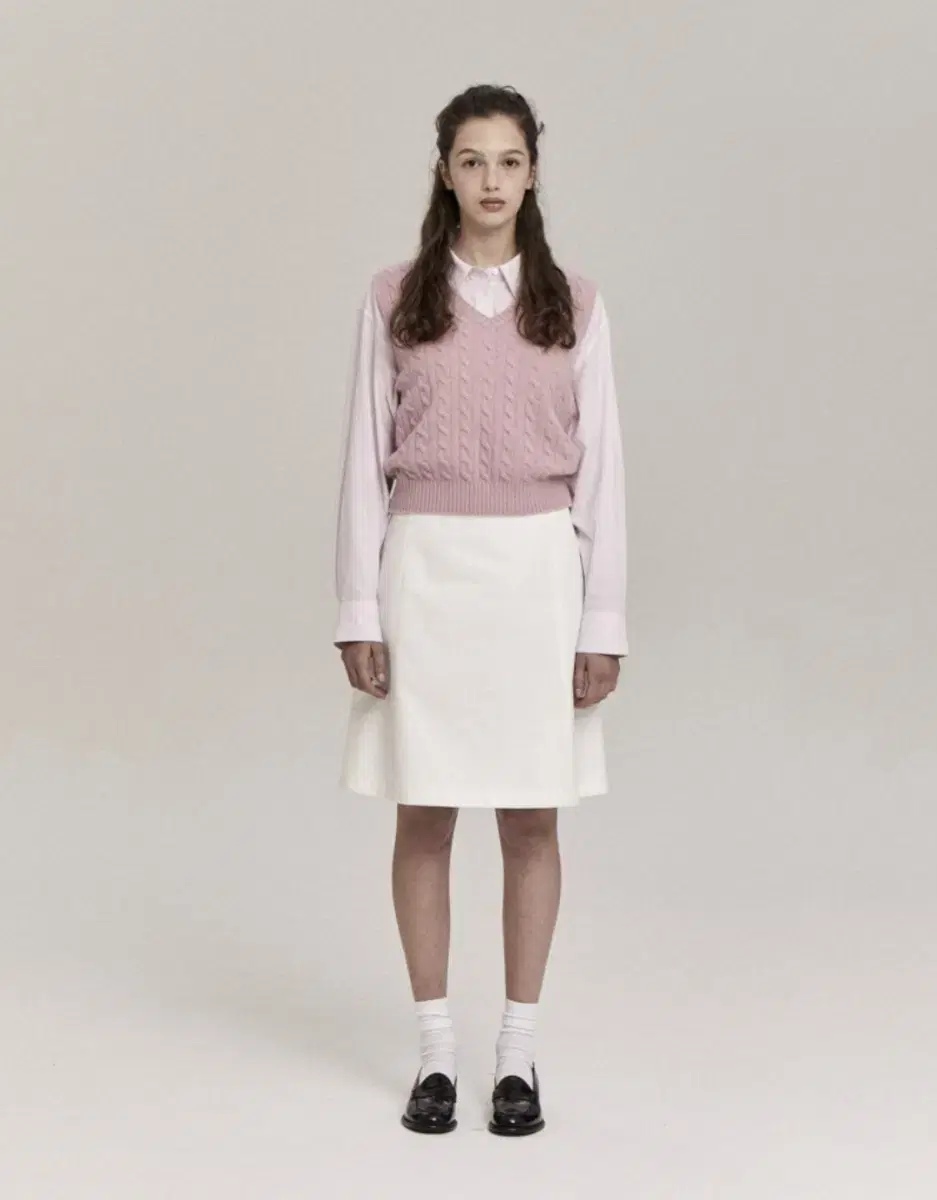 더바넷 White Diane Skirt M사이즈