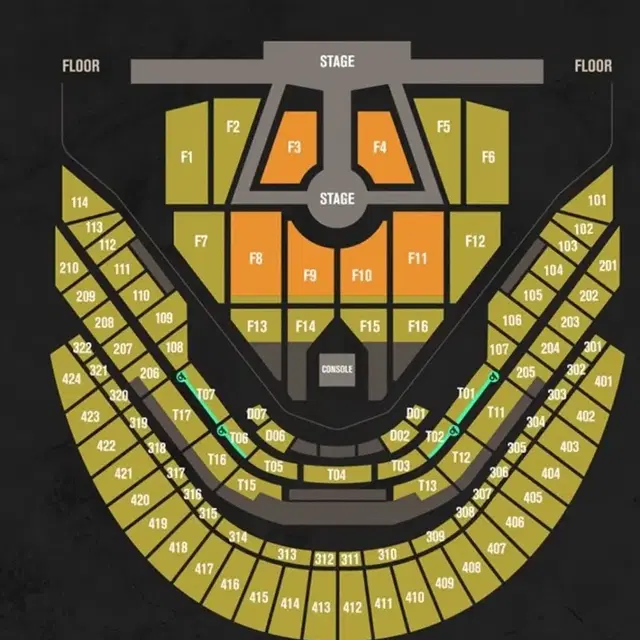 드림쇼 첫콘 f3 <-> 막콘 f3,f4 & f9,f10 교환 VIP