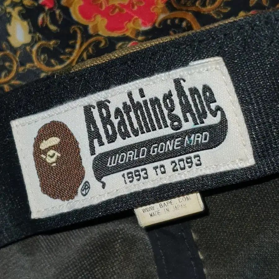 베이프 A BATHING APE 카모 가죽스트랩캡