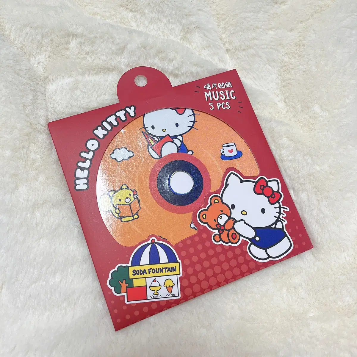 [Genuine/New] Sanrio Kitty CD stickers (5 pieces)