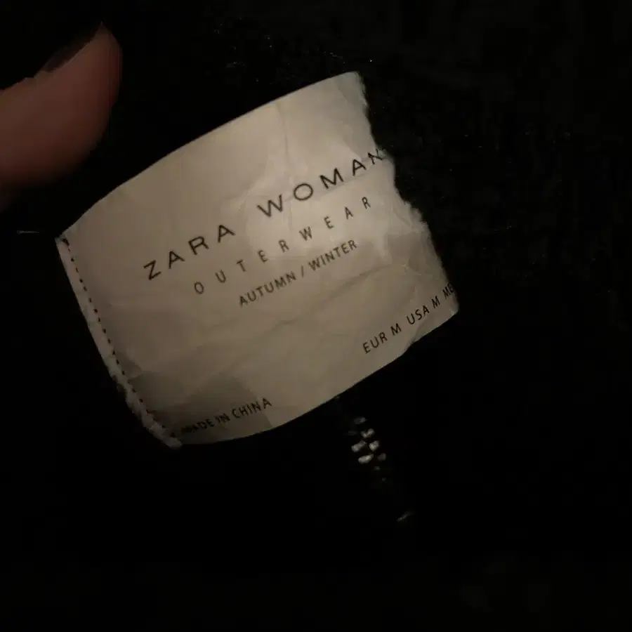 자라 zara 퍼무스탕 라이더자켓