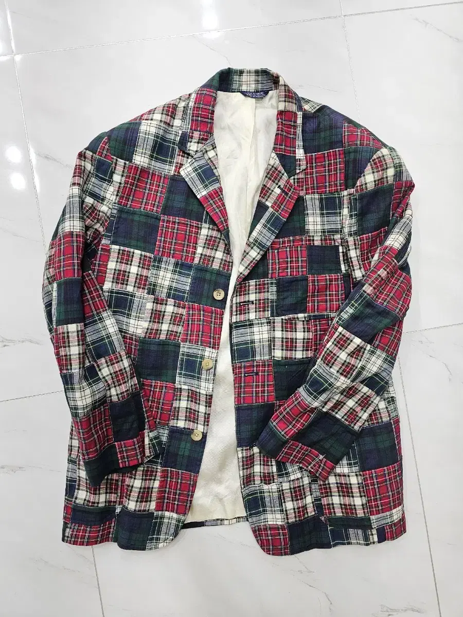 Tommy Hilfiger Signature Tartan Check Madras 3-button Blazer in M