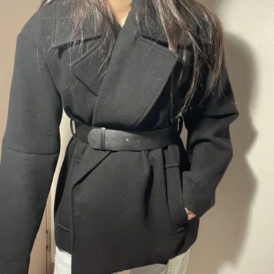 belt coat jacket