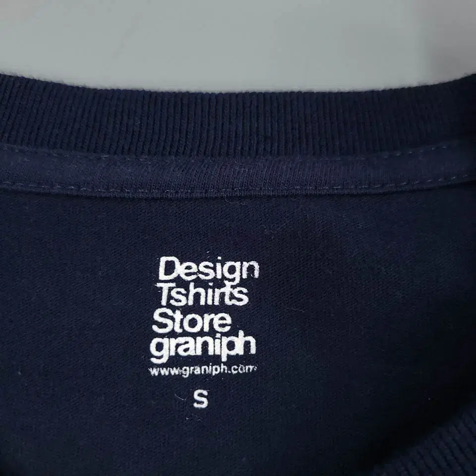 Design Tshirts Store graniph 네이비 베어 곰 자수