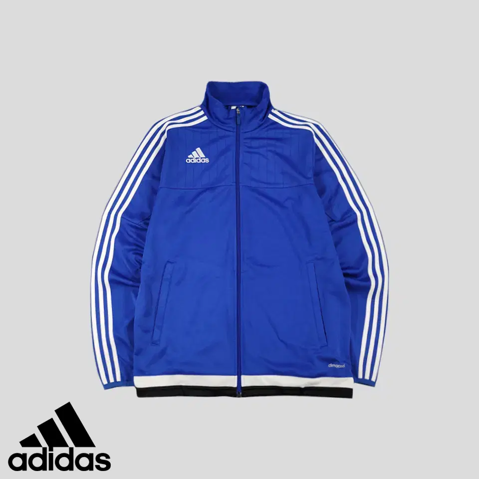 Adidas bloo White Tri-Stripe Klaimacool Tiro15 Track Top Jersey