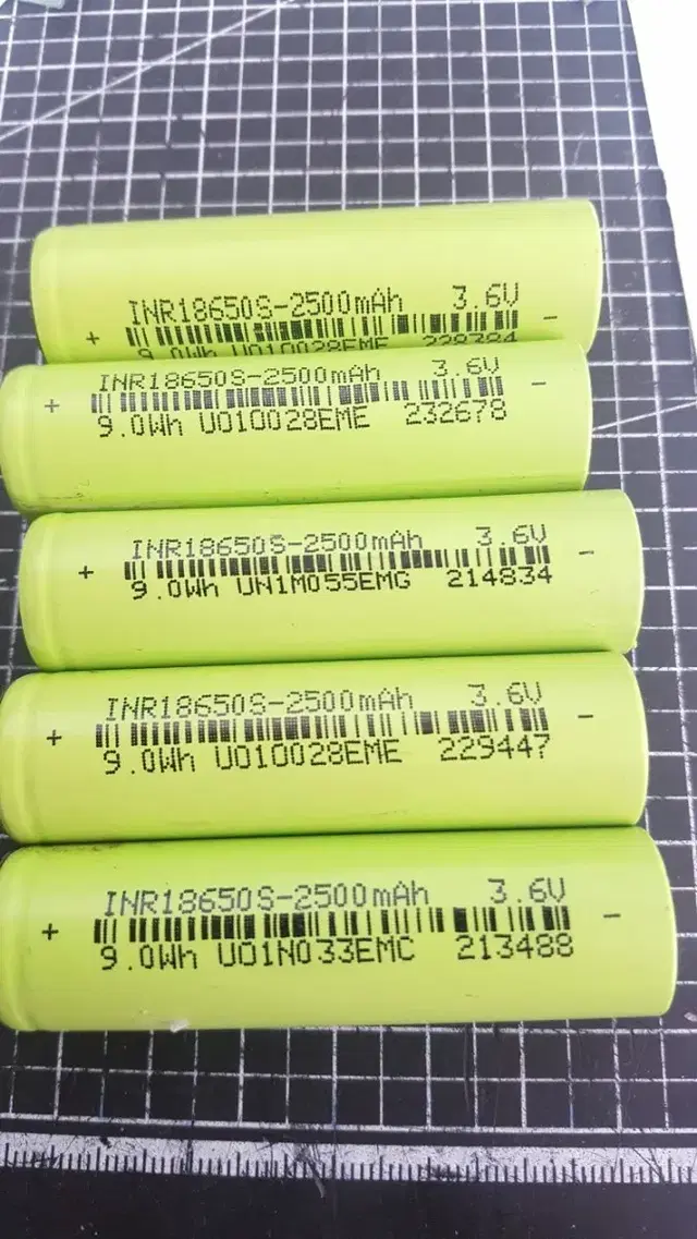 INR18650S-2500mah  100알