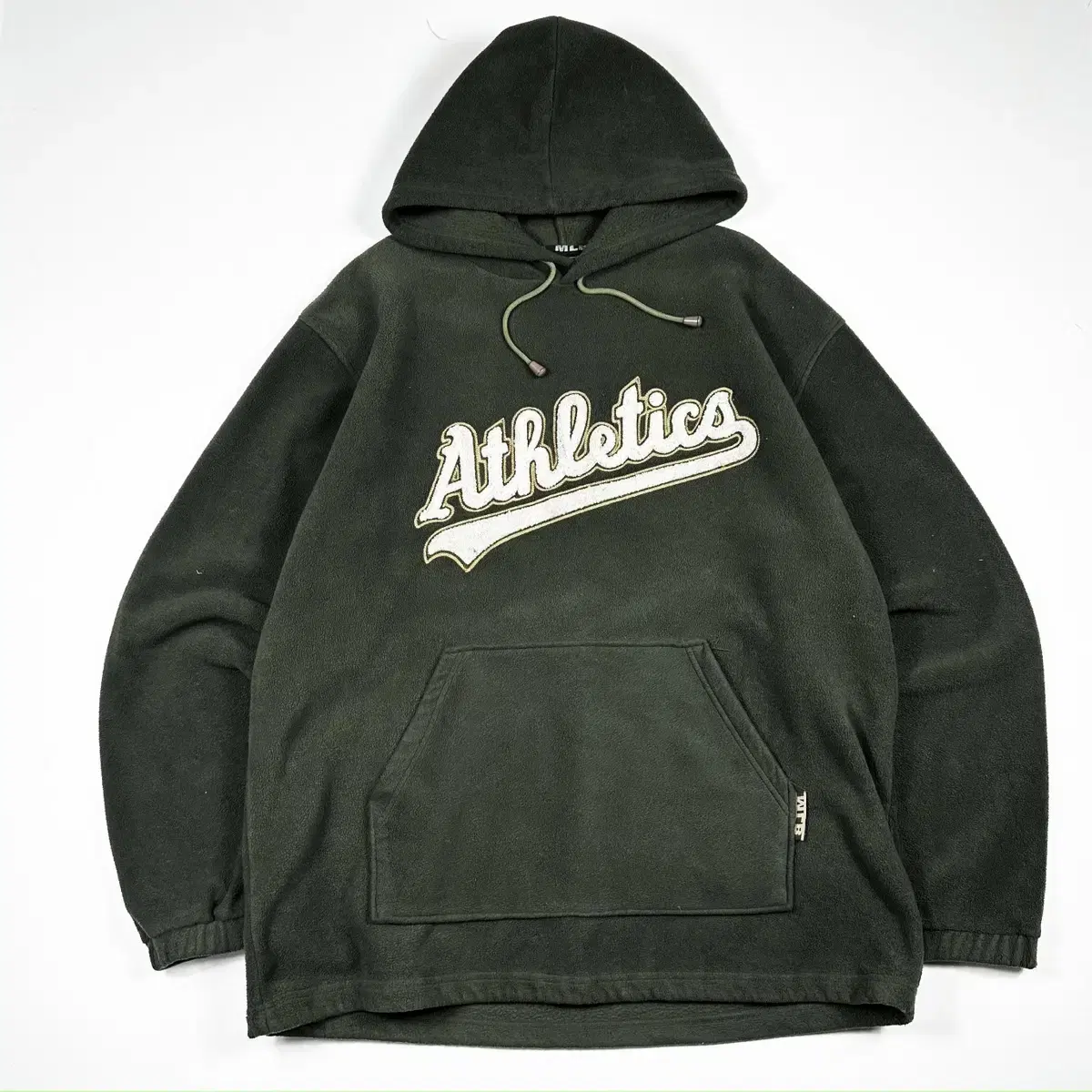 (XL) WWS Old School MLB Oakland Fleece Boxy Hoodie