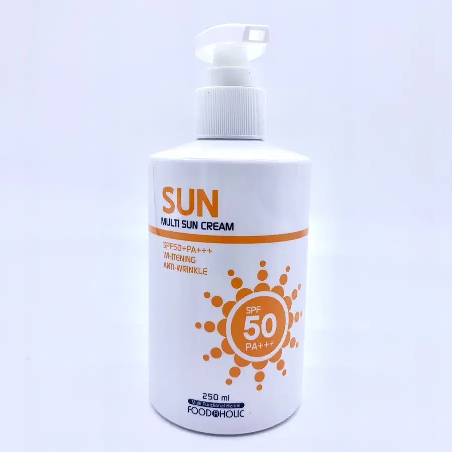 푸드어홀릭 멀티 선크림 대용량 250ml SPF50+/PA+++