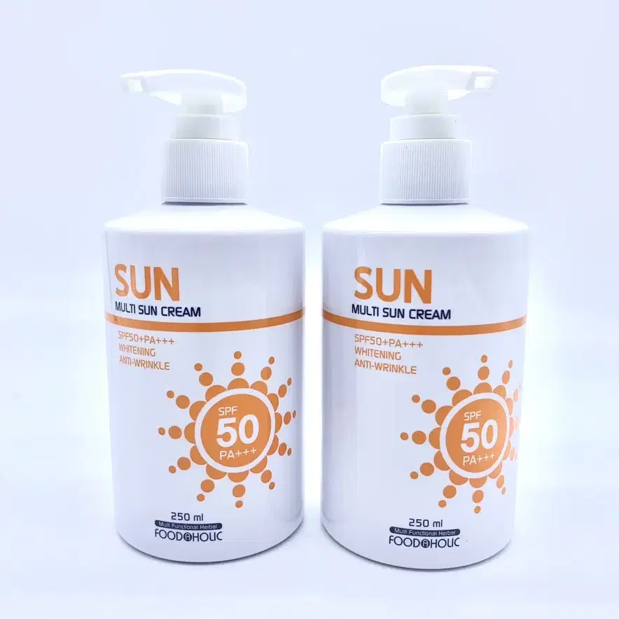 푸드어홀릭 멀티 선크림 대용량 250ml SPF50+/PA+++