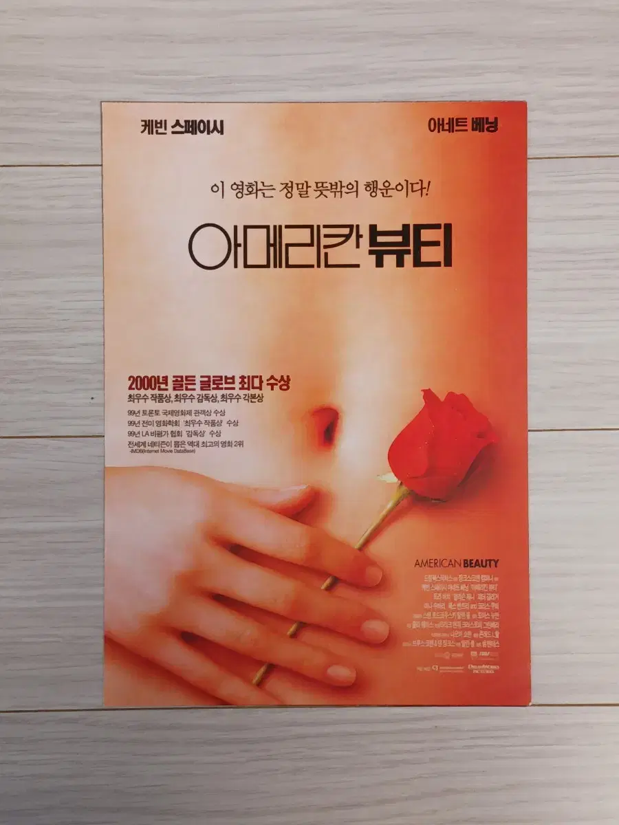 아메리칸뷰티(2000년)전단지(2단)