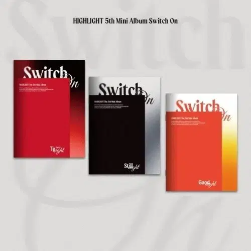 Highlight Switch On 1 set of 3 unsealed albums