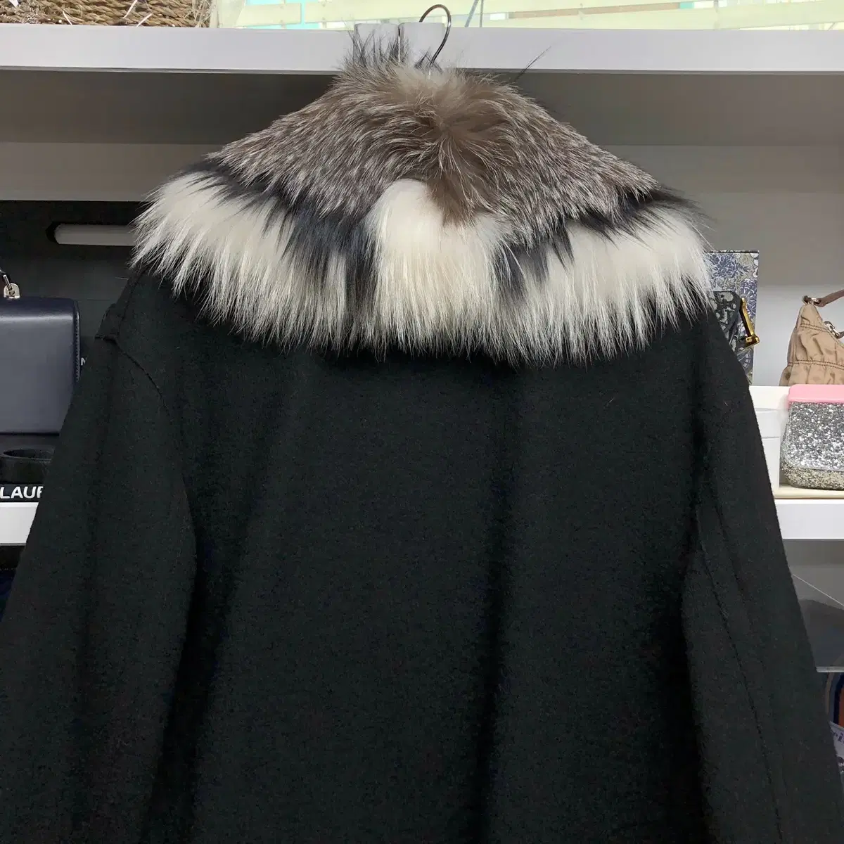 [ ERMANNO SCERVINO ] 에르마노설비노 폭스퍼 롱 코트