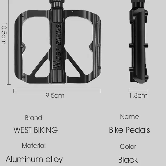 웨스트바이킹 로드 자전거 평페달 페달 YP2094