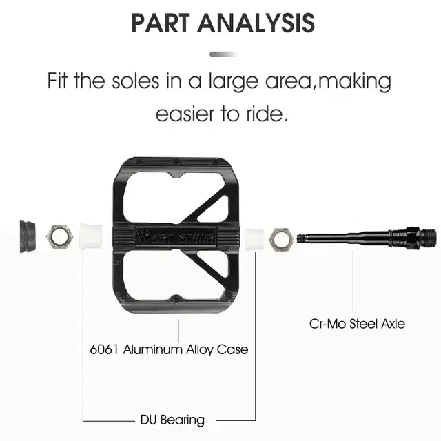 웨스트바이킹 로드 자전거 평페달 페달 YP2094