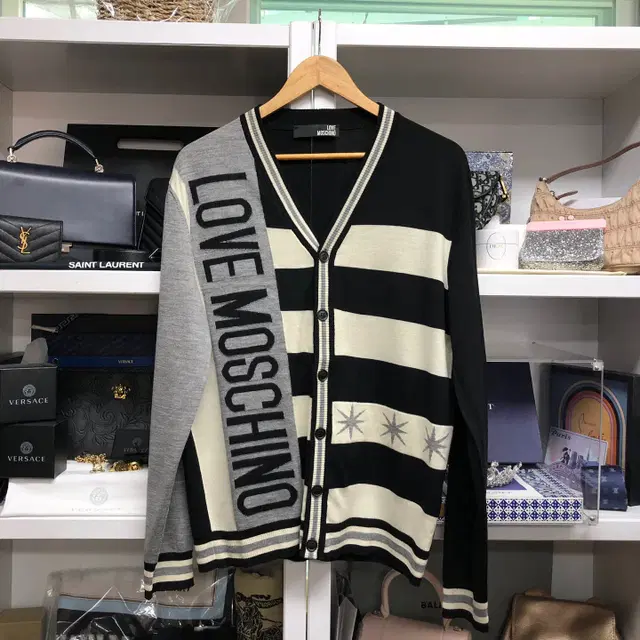 [ MOSCHINO ] 모스키노 버진 울 니트 가디건