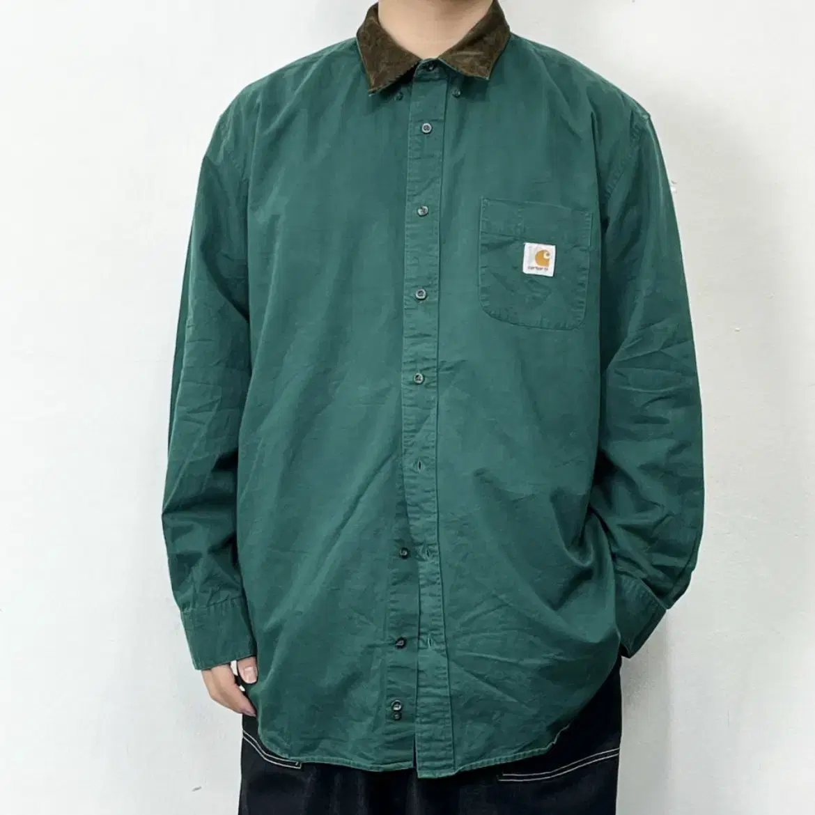 Calhart Corduroy Cara Neck Oversized Workshirt