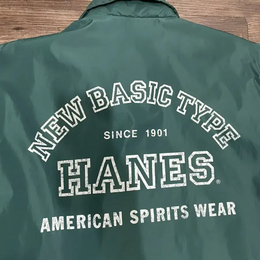 Hanes Japan 코치자켓 그린 L