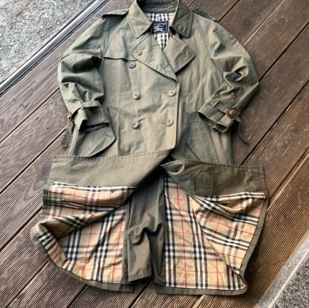 (100) Burberry men's trench coats