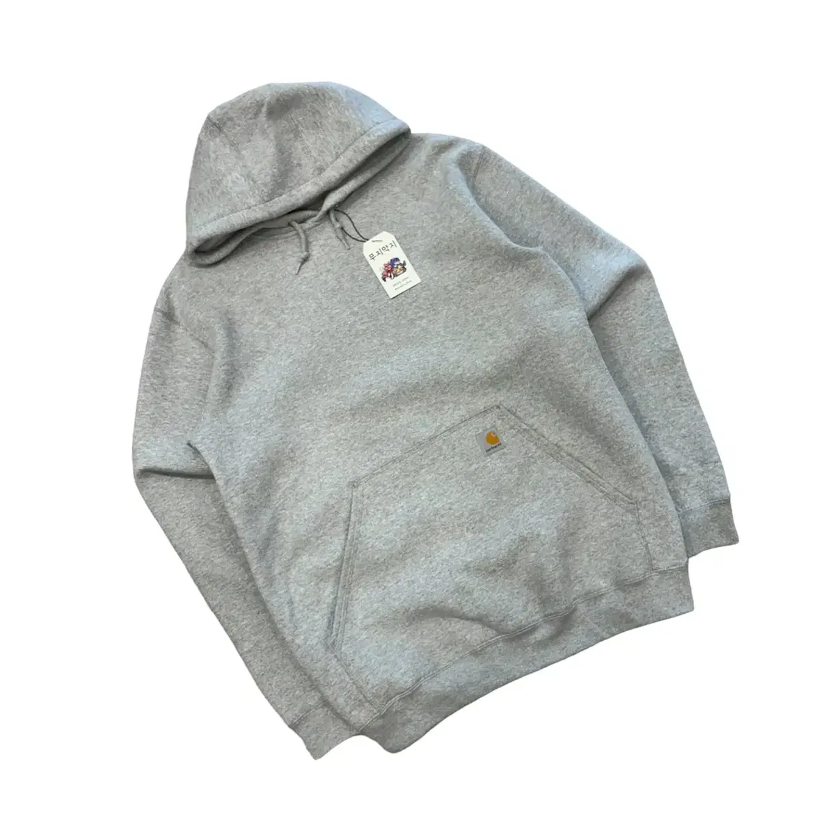 [M] Calhart Gray Hooded T-shirt