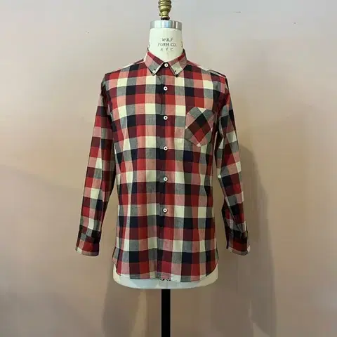 타임원 클로딩 Button Down Check Shirt