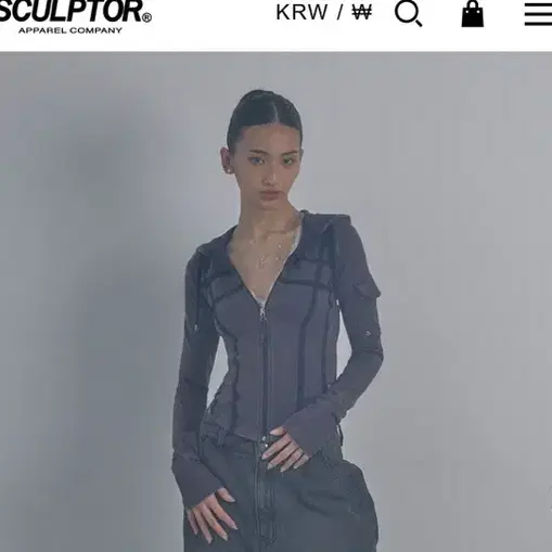 SCULPTOR | 스컬프터 Sculptor Washed Bondage Hoodie Washed