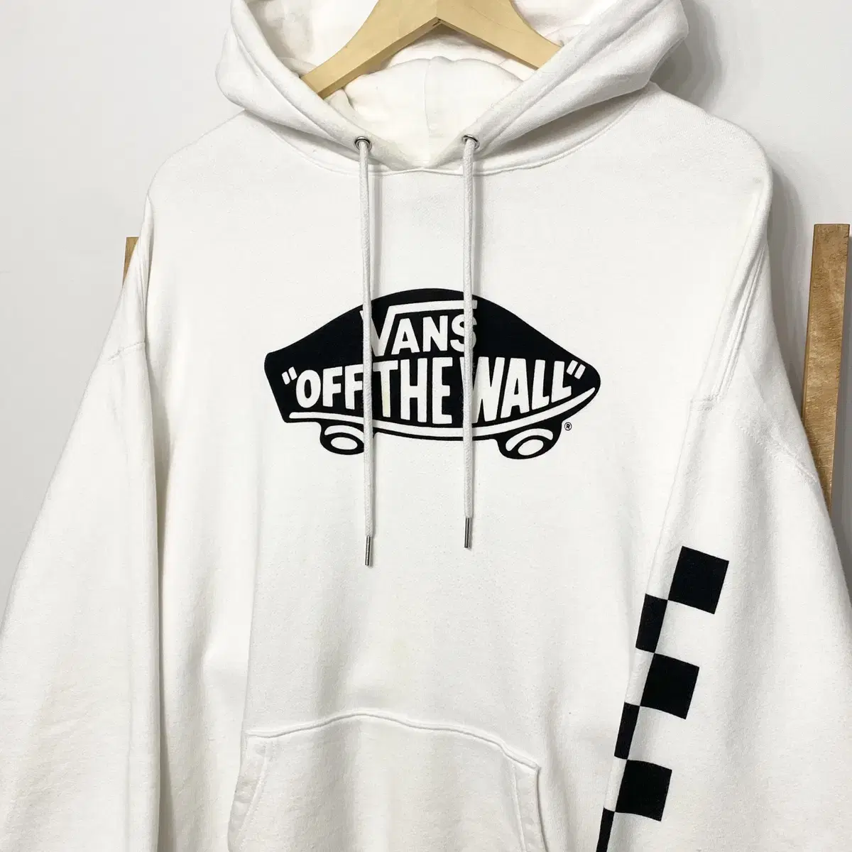 Vans 반스 일본판 체커보드 헤비웨이트 오버핏 후드티