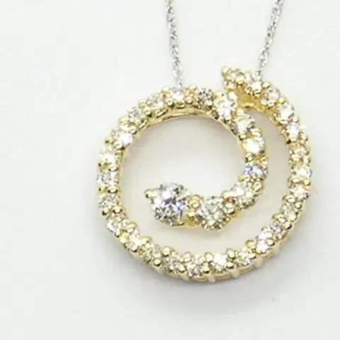 핑크래디 14k 33pcs 총1.2 ct 천연다이아 팬던트